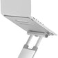 Desq telescopische laptopstandaard voor laptops tot 17 inch, zilver