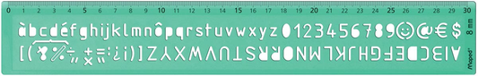 Maped lettersjabloon, 8 mm