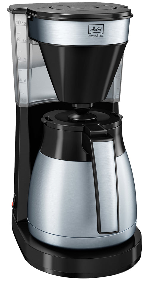 Melitta koffiezetapparaat EASY TOP II THERM STEEL, zwart