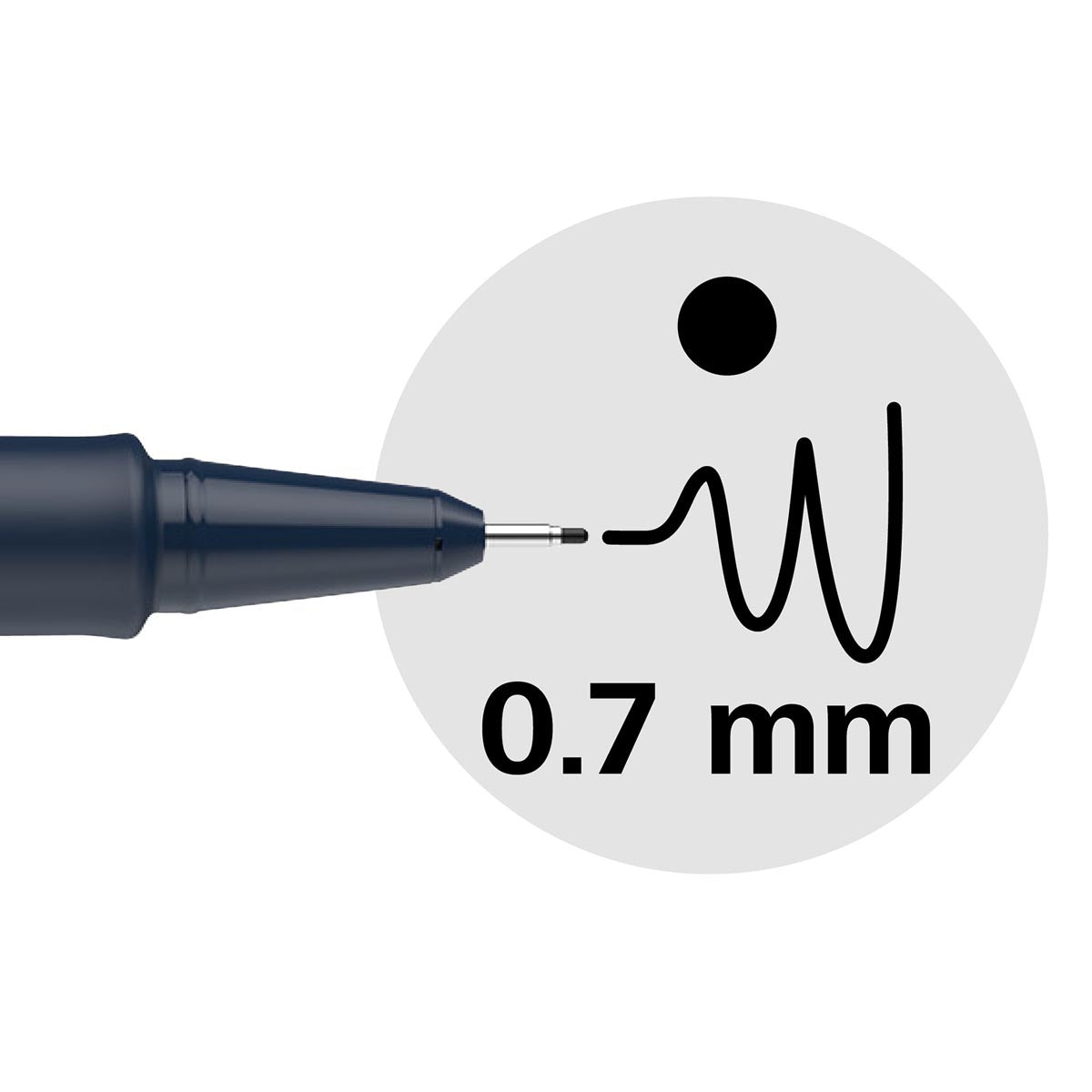 Schneider fineliner Pictus, etui van 8 stuks, zwart