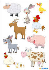 HERMA Sticker Decoratie Boerderijdieren Foto