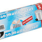 PAPSTAR afvalzakken LDPE, met trekkoord, 60 liter, grijs