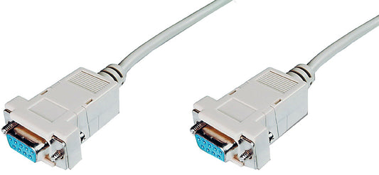 DIGITUS nulmodem aansluitkabel, 9-polige Sub-D, 3,0 m