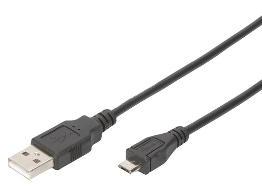 DIGITUS USB 2.0 aansluitkabel, USB-A - Micro USB-B, 1,8 m
