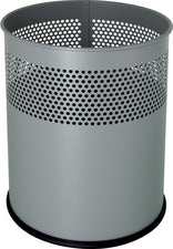 helit stalen prullenbak the dot, 15 liter, zwart