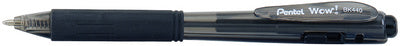 Pentel intrekbare balpen WOW BK440, zwart