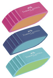 FABER-CASTELL plastic gum BICOLOR, assorti