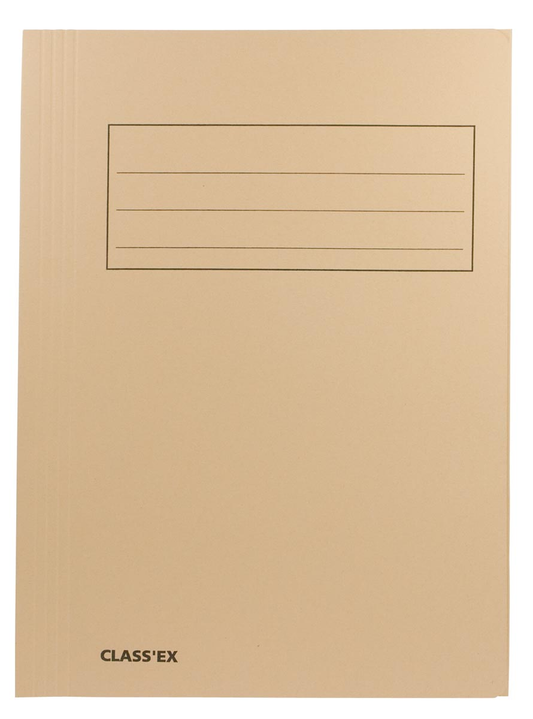 Class'ex dossiermap, 3 kleppen ft 23,7 x 34,7 cm (voor ft folio), gems