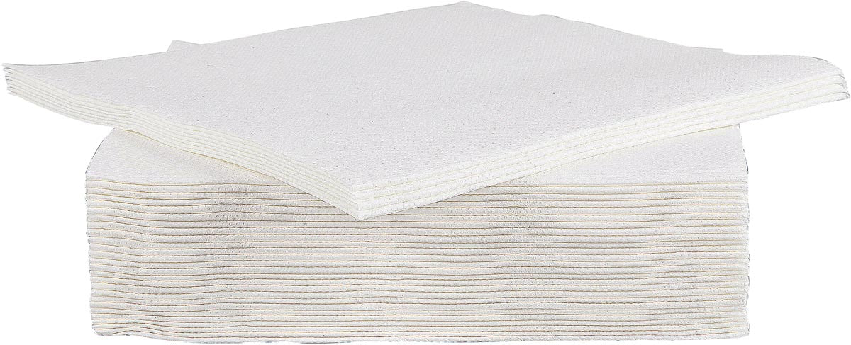 Cosy & Trendy servet, 38 x 38 cm, wit, 40 stuks
