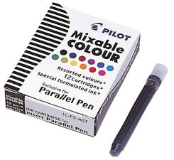 PILOT inktpatronen voor Parallel Pen vulpen, zwart