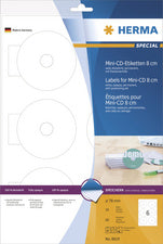 HERMA Mini SPECIAL CD-etiketten, diameter: 78 mm
