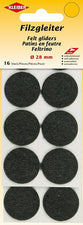 KLEIBER viltglijders, diameter: 35 mm, zwart