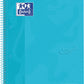 Oxford School Touch Europeanbook spiraalblok, ft A4+, 160 bladzijden, geruit 5 mm, pastel blauw