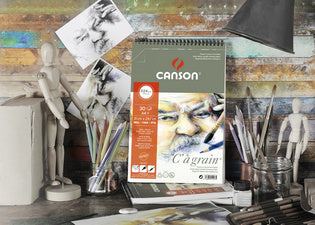 CANSON tekenblok C à grain, DIN A4, 180 g/m