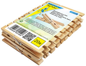 Peggy Perfect wasknijpers, gemaakt van hout, lengte: 75 mm