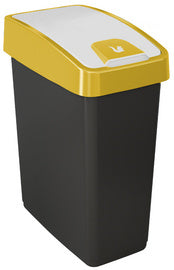 keeeper afvalbak magne, 25 liter, zilver/grijs
