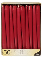 PAPSTAR kandelaarkaarsen, 22 mm, zwart, pak van 50