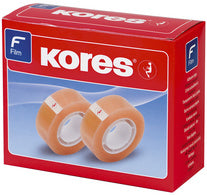 Kores kleeffilm standaard, 15 mm x 10 m, transparant