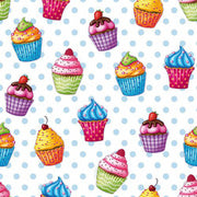 PAPSTAR Motief servetten Cupcakes, 330 x 330 mm