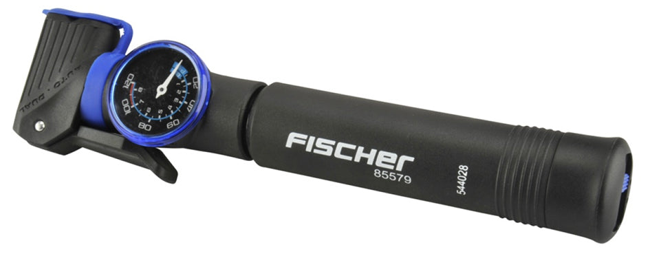 FISCHER Fiets-mini luchtpomp, omkeerbaar, zwart