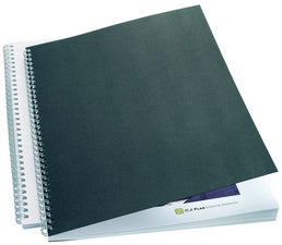 GBC LinnenWeave omslag, DIN A4, 250 g/m², zwart