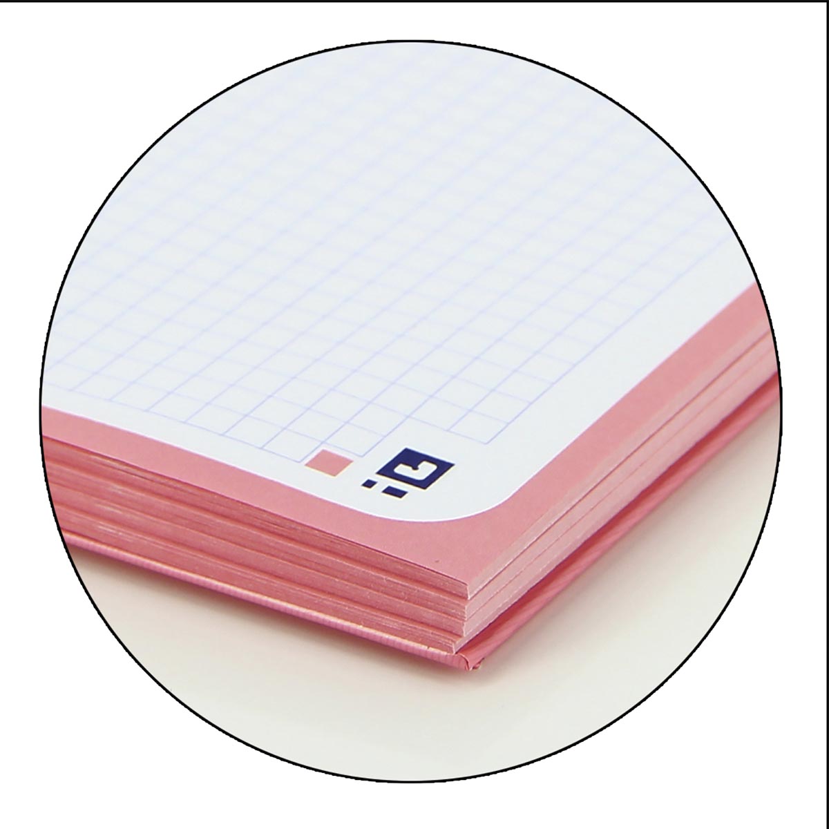Oxford School Touch Europeanbook spiraalblok, ft A4+, 160 bladzijden, geruit 5 mm, pastel roze