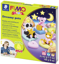 FIMO kids Modelleer-Set Vorm & Dromerige huisdieren spelen