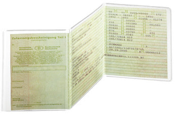 DURABLE ID card cover, gemaakt van PP, driedelig, transparant