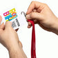 DUURZAAM VISITOR BADGE naamplaatje, gemaakt van folie, wit