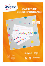 AVERY Quick & Clean Correspondentiekaarten, 128 x 82 mm