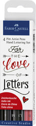 FABER-CASTELL PITT tekenpen, inktpotlood, set van 4