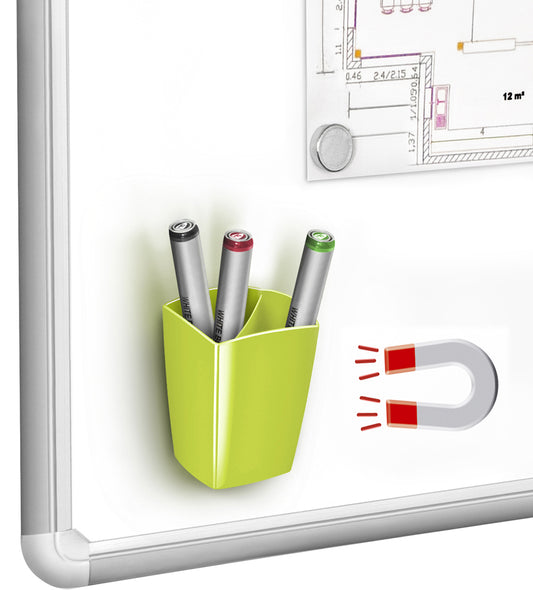 CEP pennenhouder GLOSS, magnetisch, 2 vakken, anijsgroen