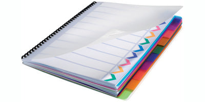 GBC Plastic Tabbladen PolyDividers, A4, PP, 5-delig
