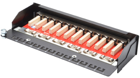 DIGITUS Desktop Patch Panel Cat.6A, Klasse EA, 12 x RJ45