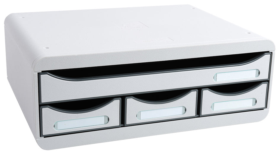 EXACOMPTA TOOLBOX MINI ladebox, 4 laden, zwart