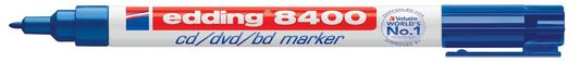 Edding permanent marker voor CD/DVD/BD e-8400 blauw