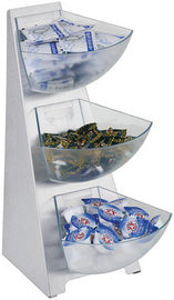 APS MULTI RACK portiesdispenser, 3-voudig, roestvrij staal