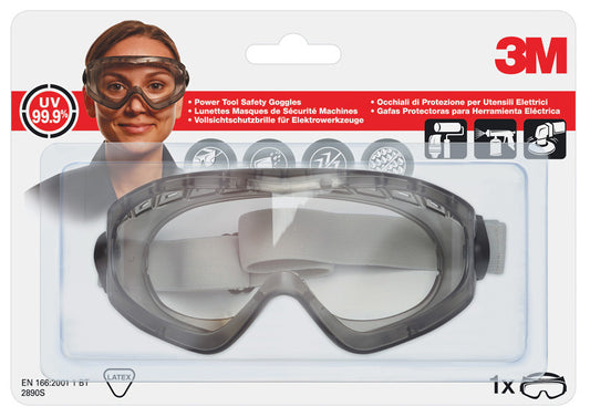3M full-vision veiligheidsbril 2890SC, lenstint: helder