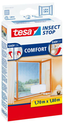 tesa vliegengordijn COMFORT voor ramen, 1,30 m x 1,30 m