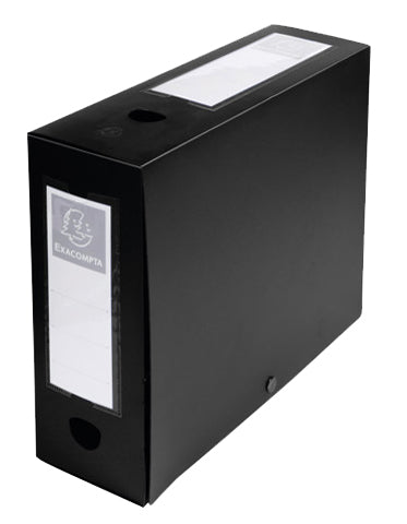 EXACOMPTA archiefdoos met drukknoop, PP, 100 mm, groen