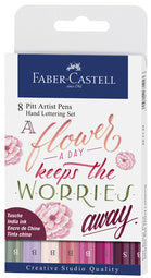 FABER-CASTELL PITT tekenpen, inktpotlood, set van 8