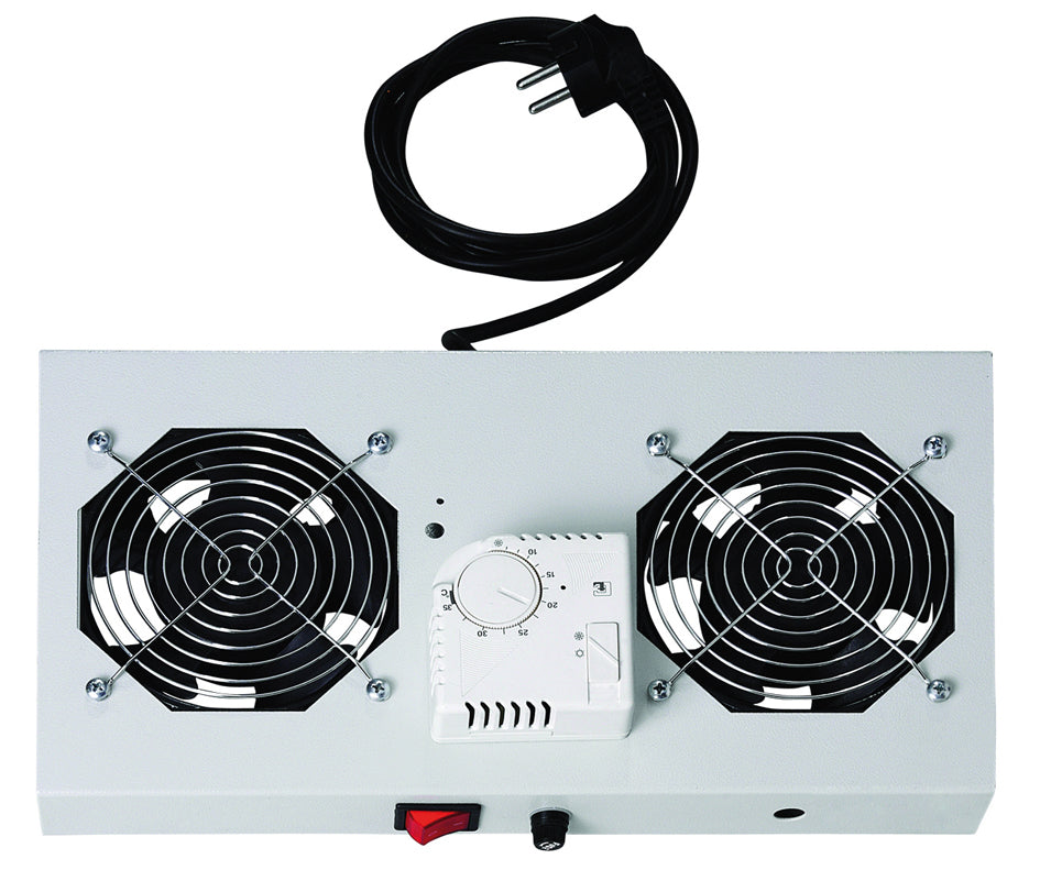 DIGITUS dakventilatorunit voor wandverdeler, 2 ventilatoren