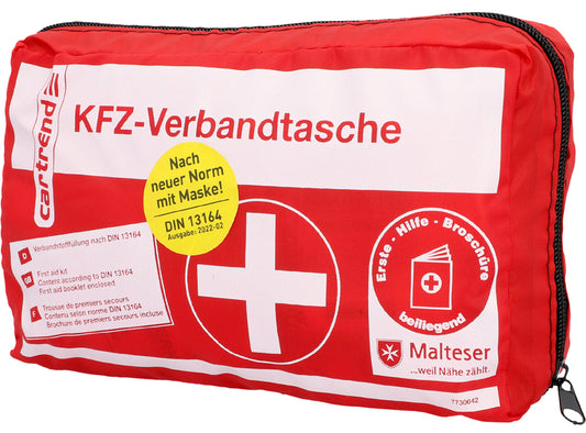 cartrend auto EHBO tas, rood