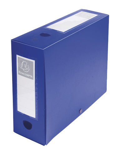 EXACOMPTA archiefdoos met drukknoop, PP, 100 mm, groen