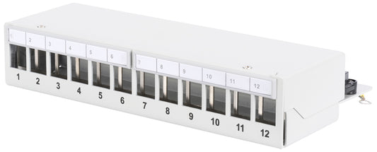 DIGITUS Desktop Modular Patch Panel, afgeschermd, 12-poorts