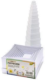 folia geschenkdozen vierkant, 12 stuks geassorteerde maten, wit