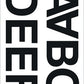 HERMA lettersticker A-Z, folie zwart, 20 x 20 mm