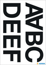 HERMA lettersticker A-Z, folie zwart, 20 x 20 mm