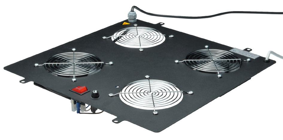 DIGITUS dakventilatoreenheid, 2 ventilatoren, zwart (RAL 9005)