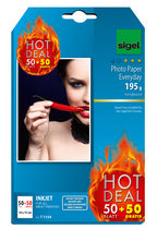 sigel InkJet fotopapier voor dagelijks gebruik, 10 x 15 cm, wit